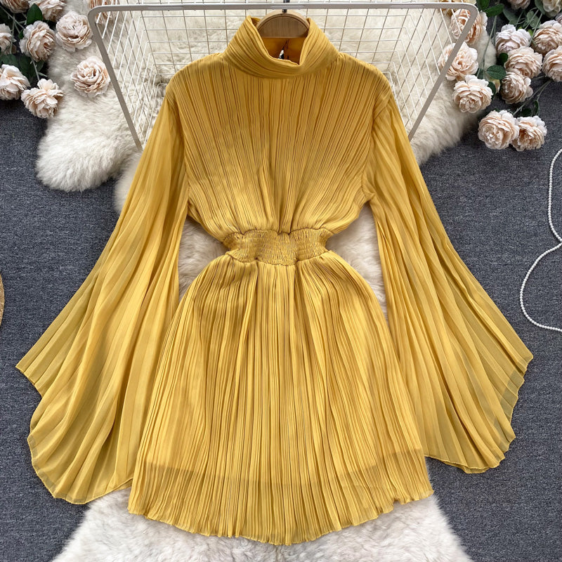 Elegant Tight-Waist Chiffon Dress