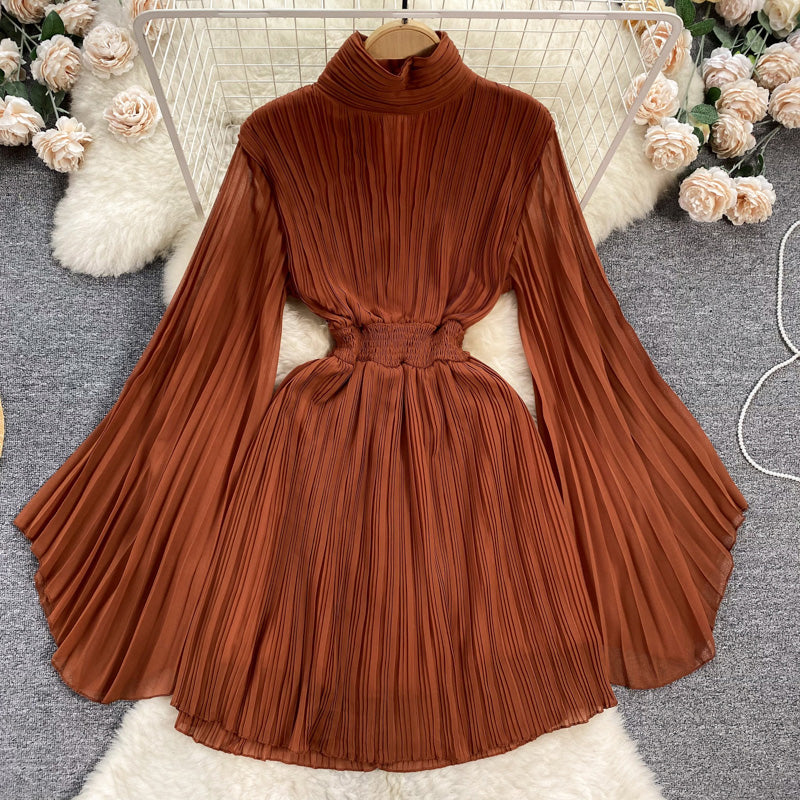 Elegant Tight-Waist Chiffon Dress
