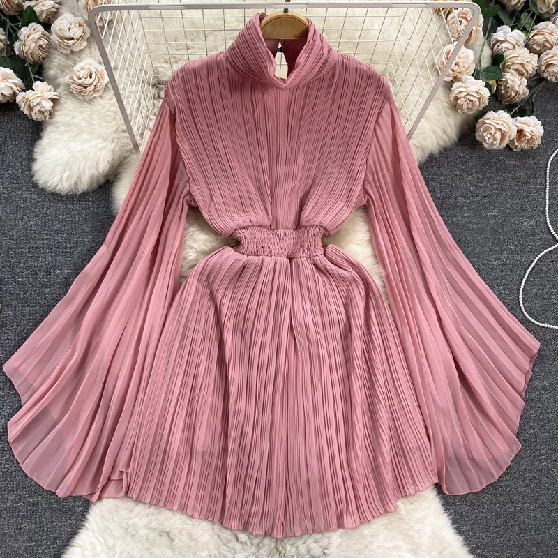 Elegant Tight-Waist Chiffon Dress