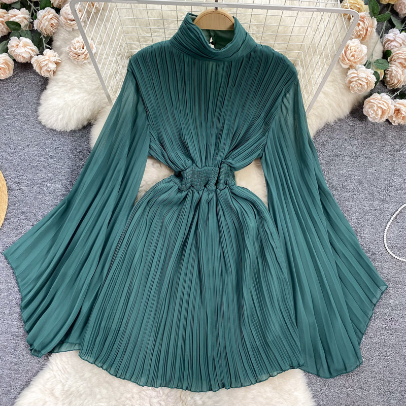 Elegant Tight-Waist Chiffon Dress