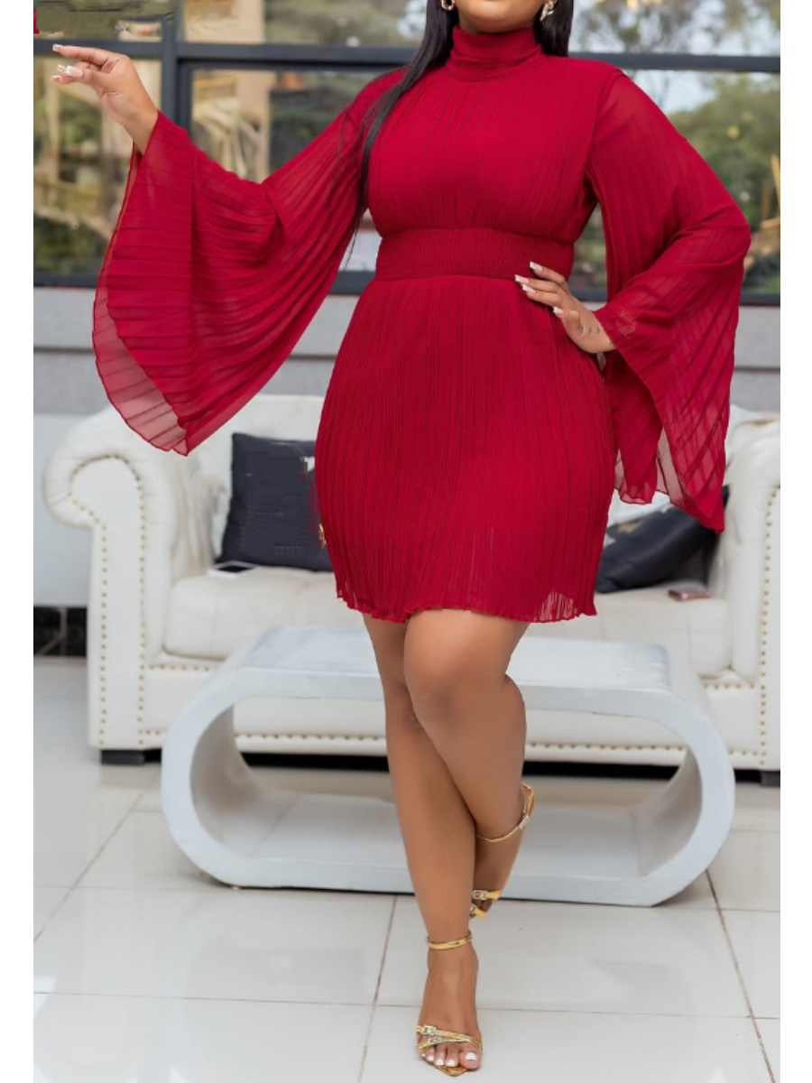 Elegant Tight-Waist Chiffon Dress