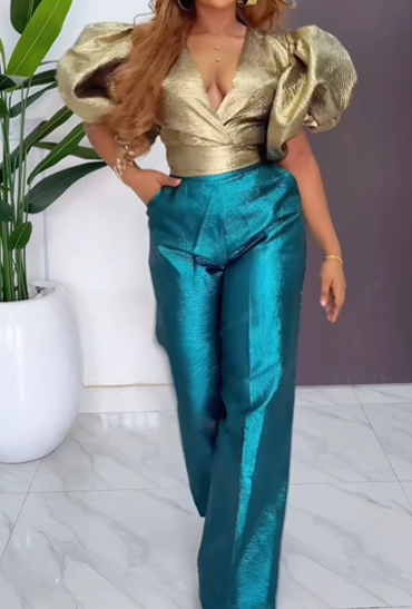 The Dazzle Puff Sleeve Blouse