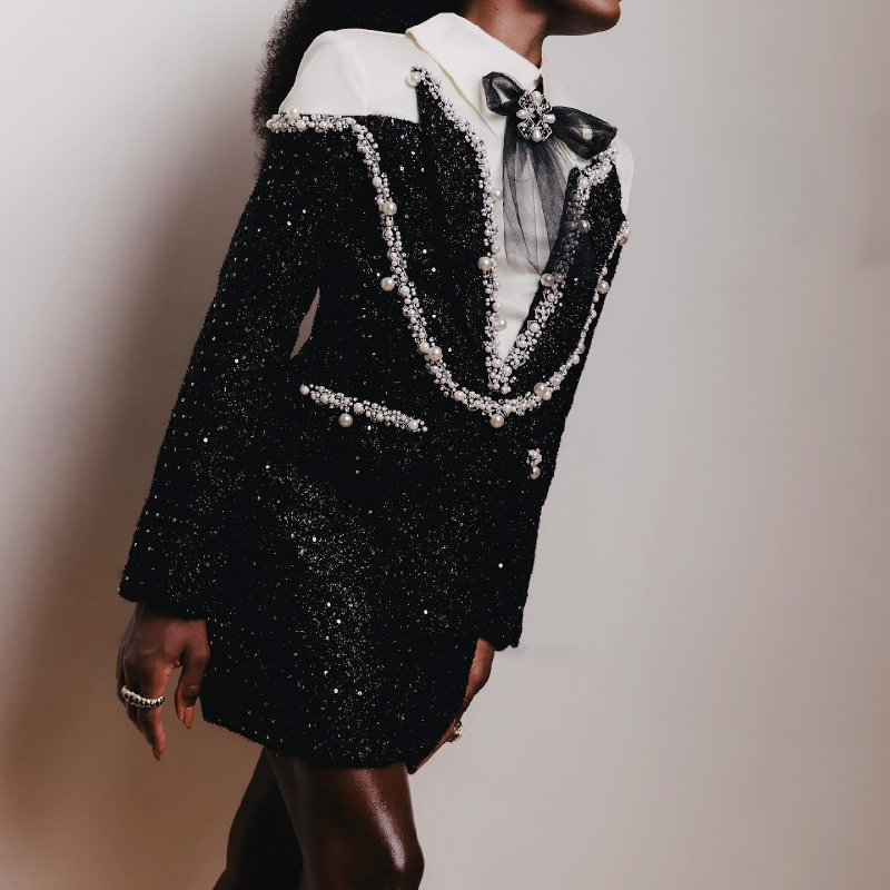 Stunning Sequin Beaded Slim Dress