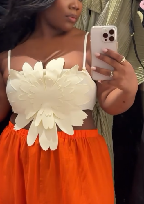 Chic Cropped Floral Camisole Top