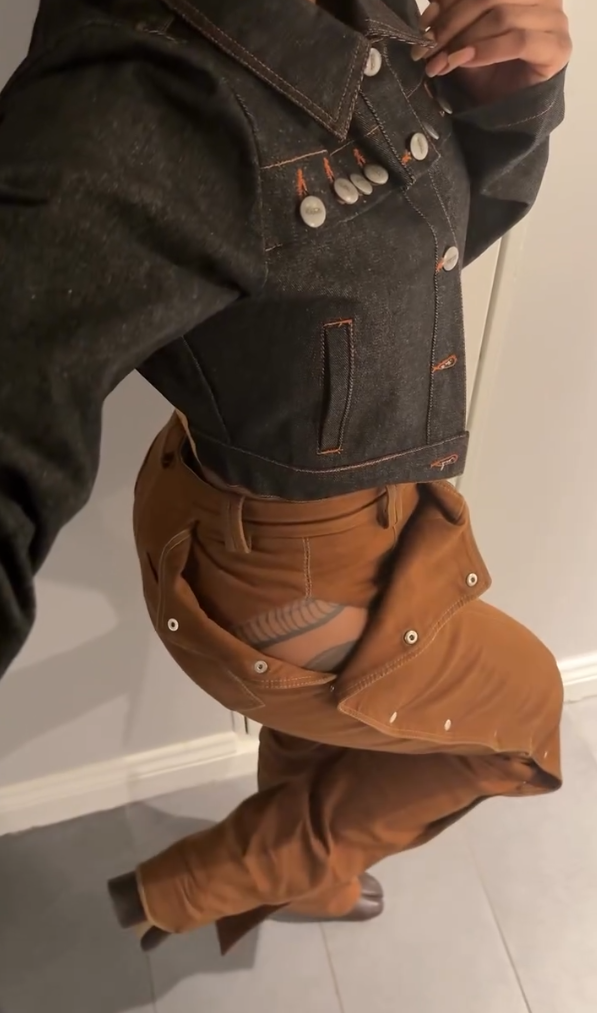 Statement open pants