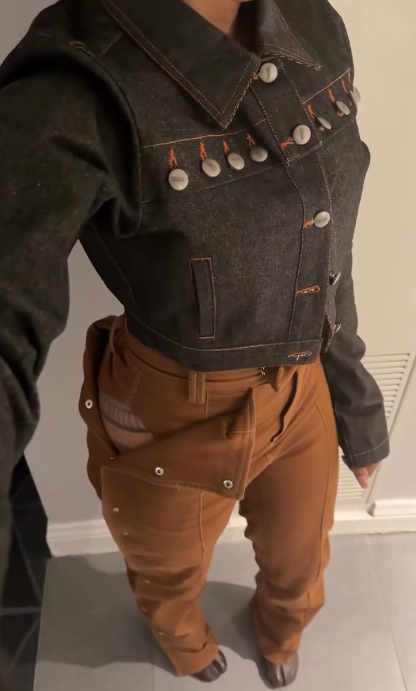 Statement open pants