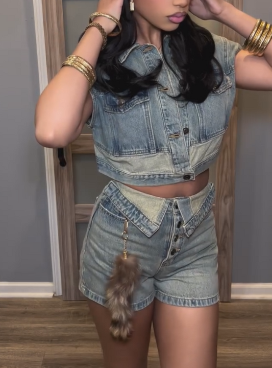 Flip denim set