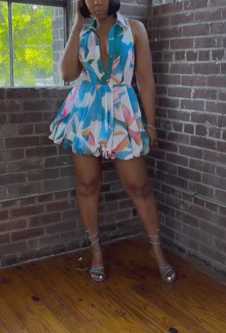 Floral sleeveless dress