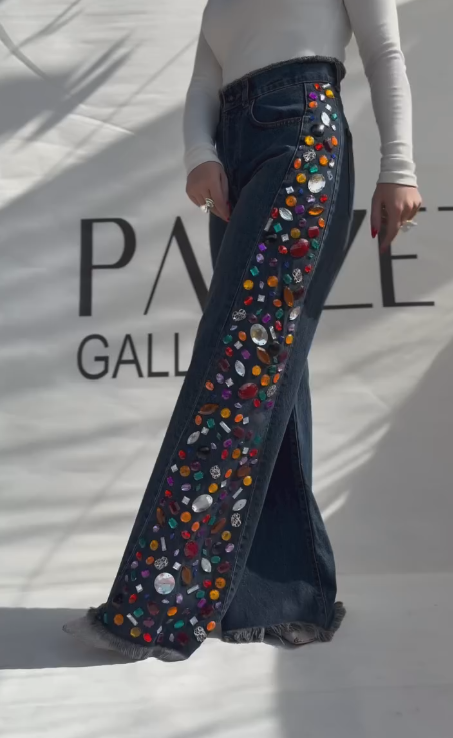 Long jewel jeans
