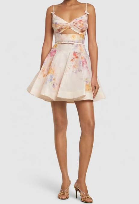 The Demure Floral Mini Dress