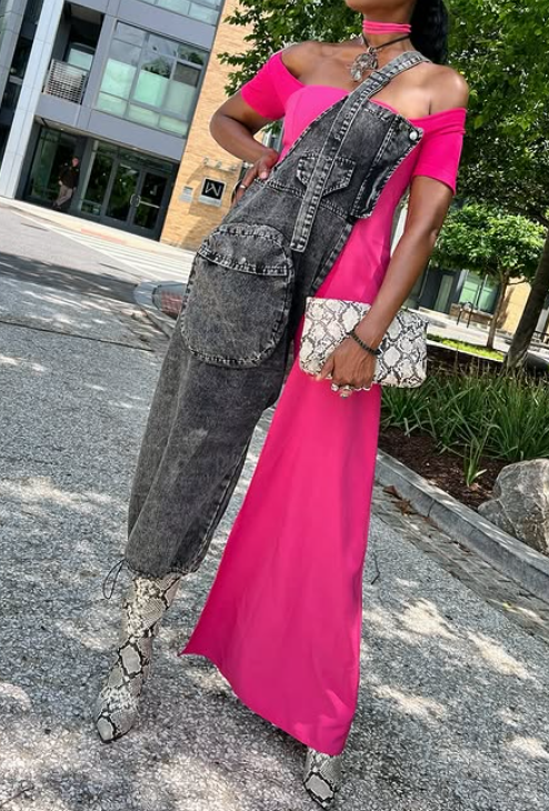 Dazzle Patchwork Design Jumpsuit
