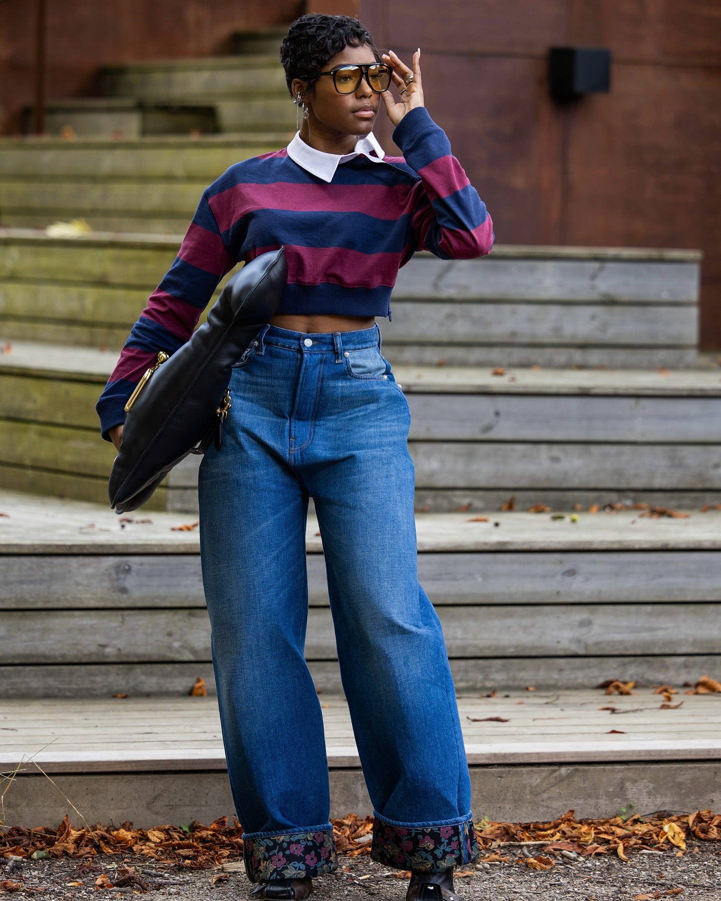 Casual denim suit