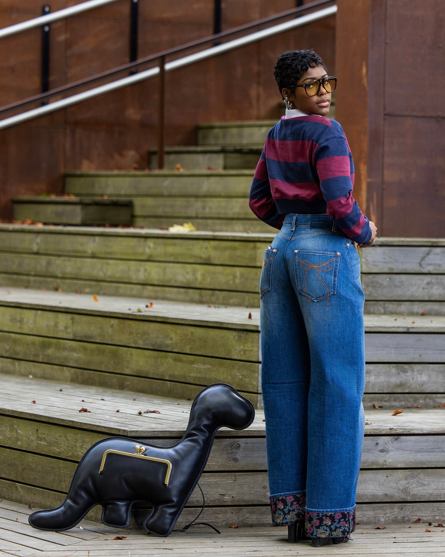 Casual denim suit