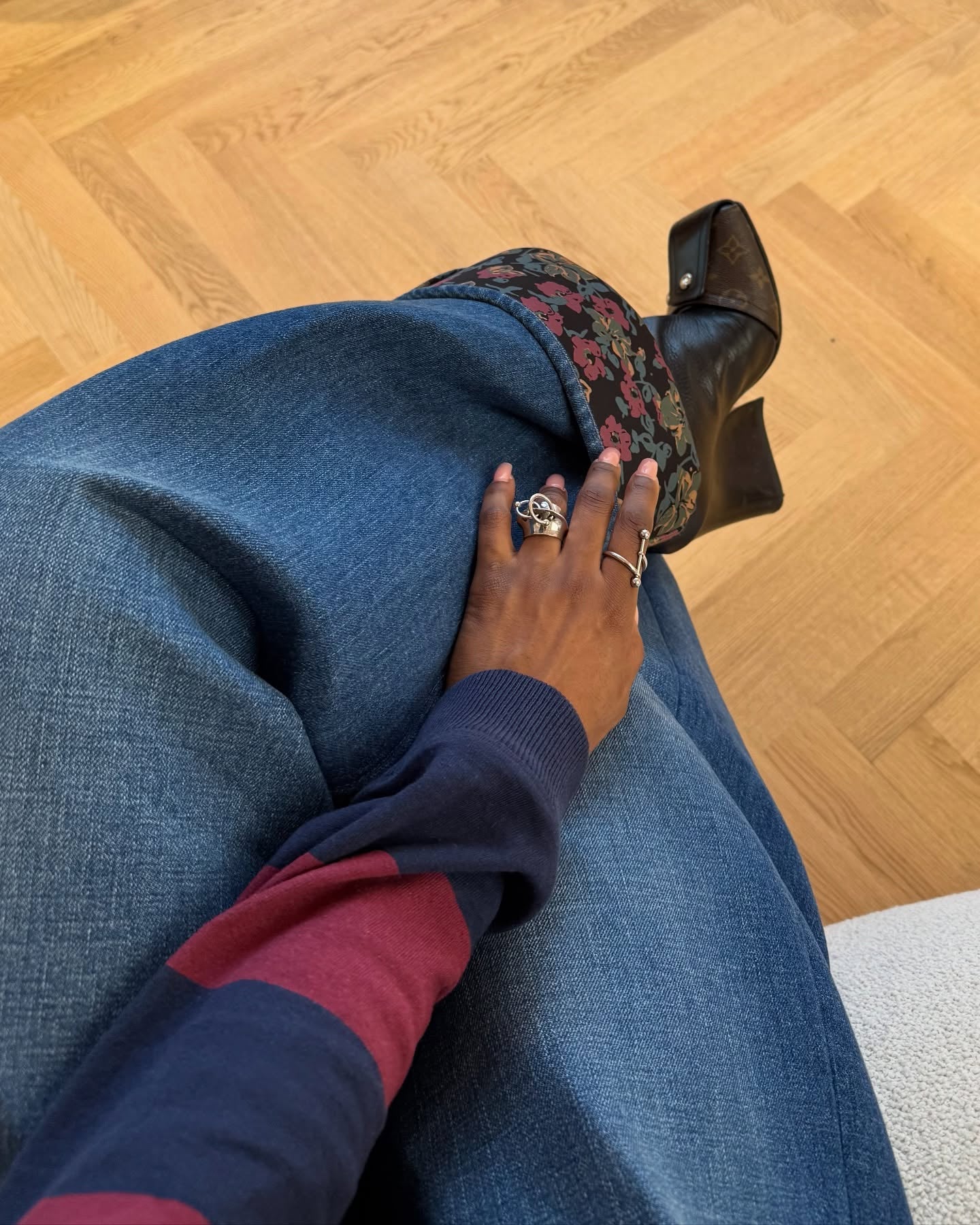 Casual denim suit
