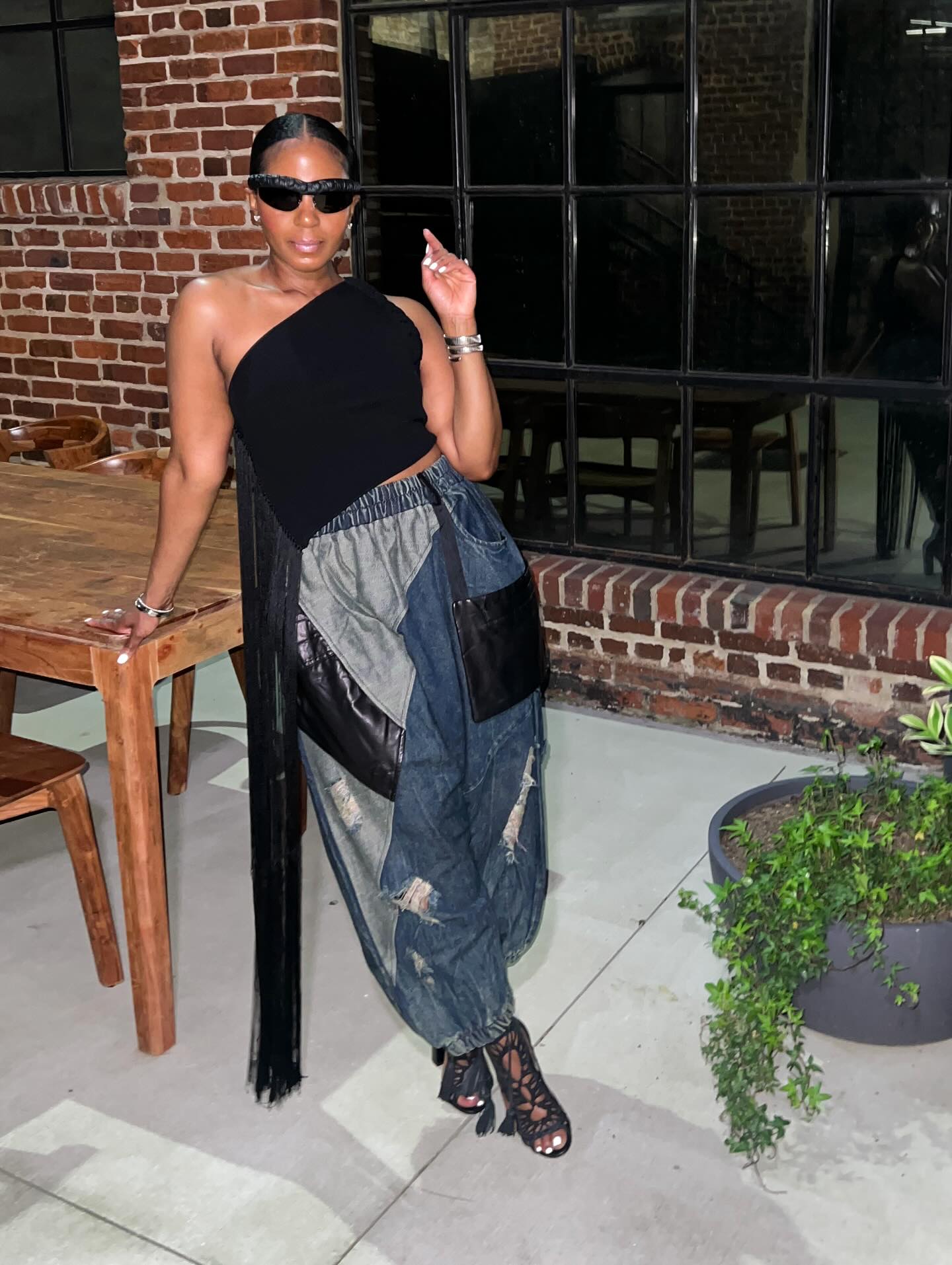 Fashionable casual loose trousers
