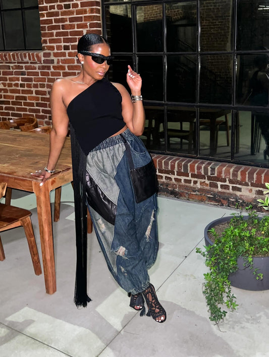 Fashionable casual loose trousers
